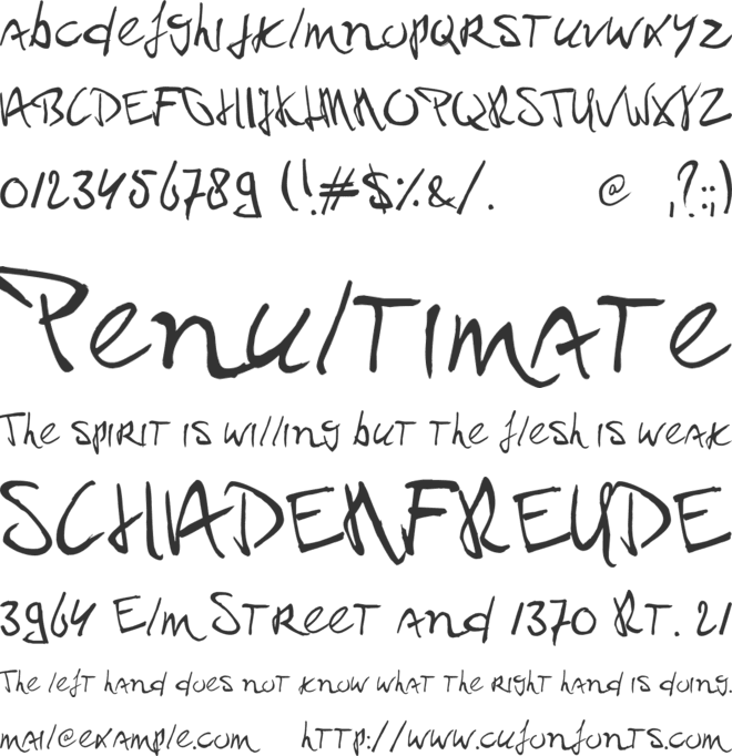 Paul PC font preview