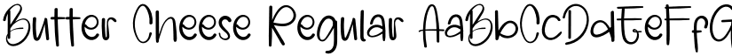 Butter Cheese Regular font