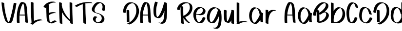 VALENTS  DAY Regular font