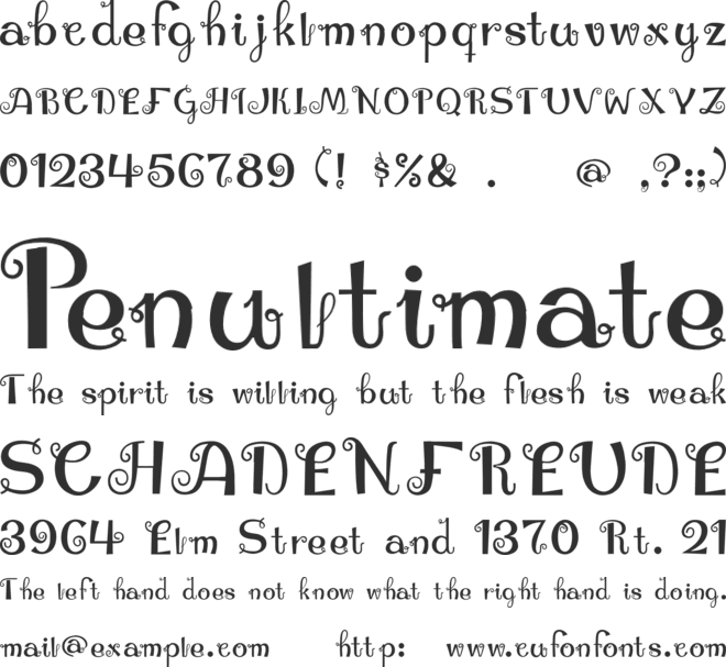 Twiddle font preview