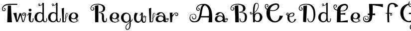 Twiddle Regular font