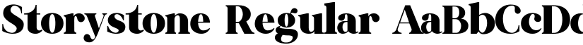 Storystone Regular font
