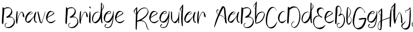 Brave Bridge Regular font