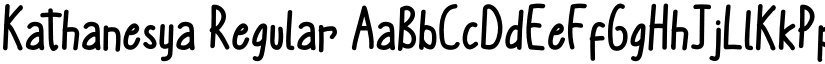 Kathanesya Regular font