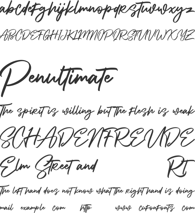 Alphasoil Free font preview