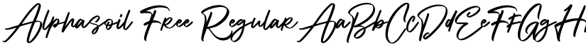 Alphasoil Free Regular font