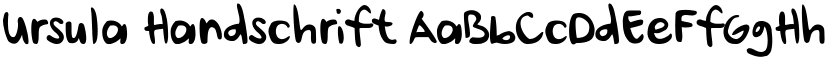 Ursula Handschrift font