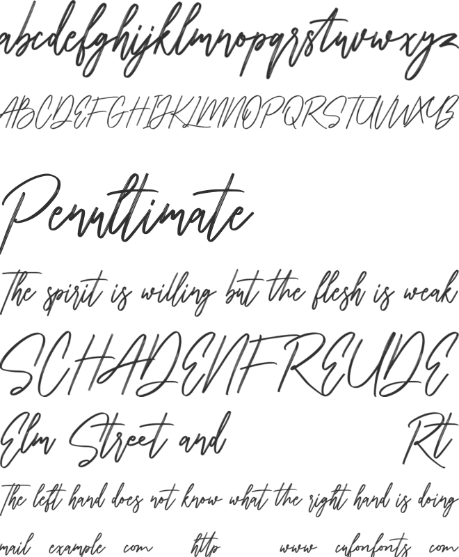 Collathives Free font preview