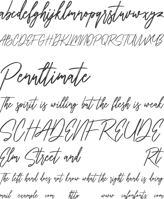 Collathives Free font preview