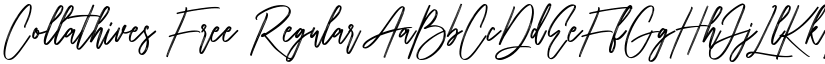 Collathives Free Regular font