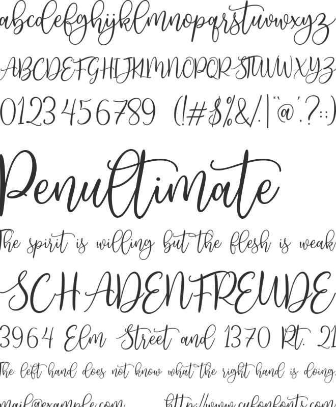 Agreable font preview