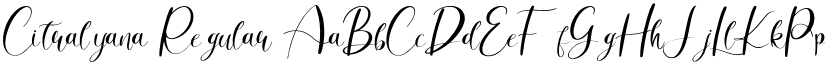 Citralyana Regular font