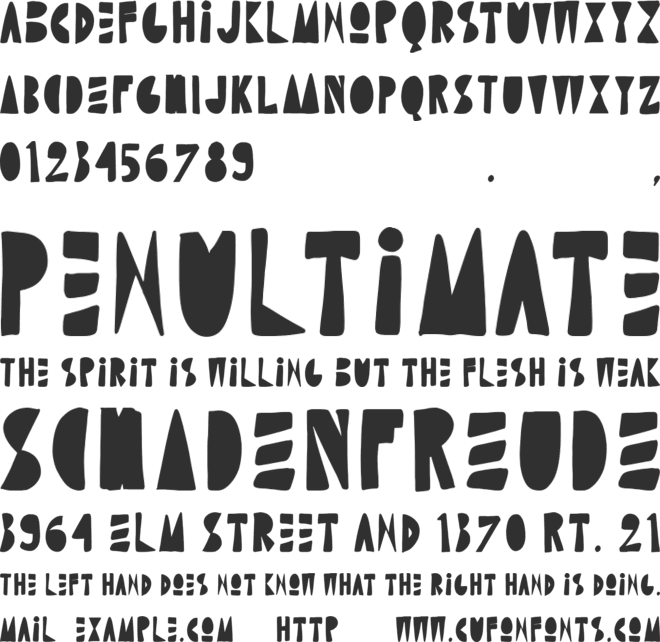 Bioli Bounces Personal Use Only font preview