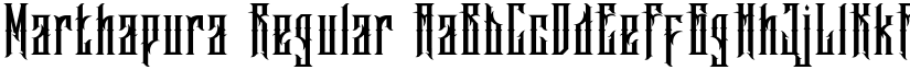 Marthapura Regular font