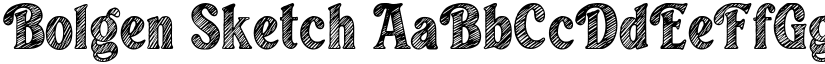Bolgen Sketch font
