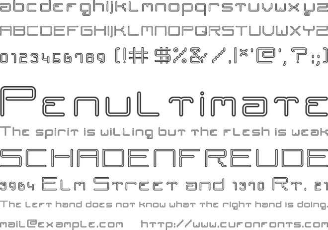Striztube font preview