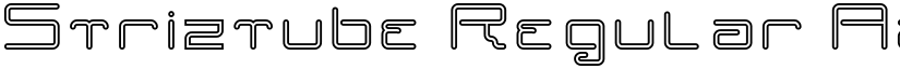 Striztube Regular font