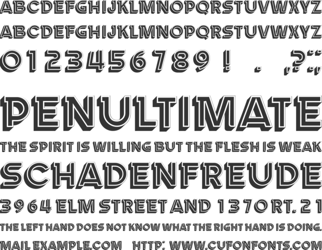 Landman font preview