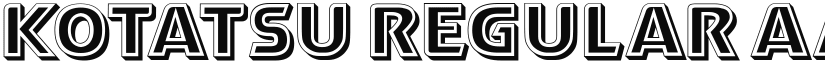 Kotatsu Regular font