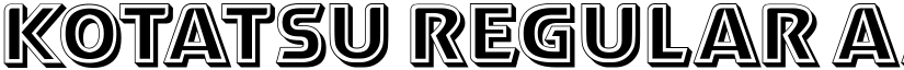 Kotatsu Regular font