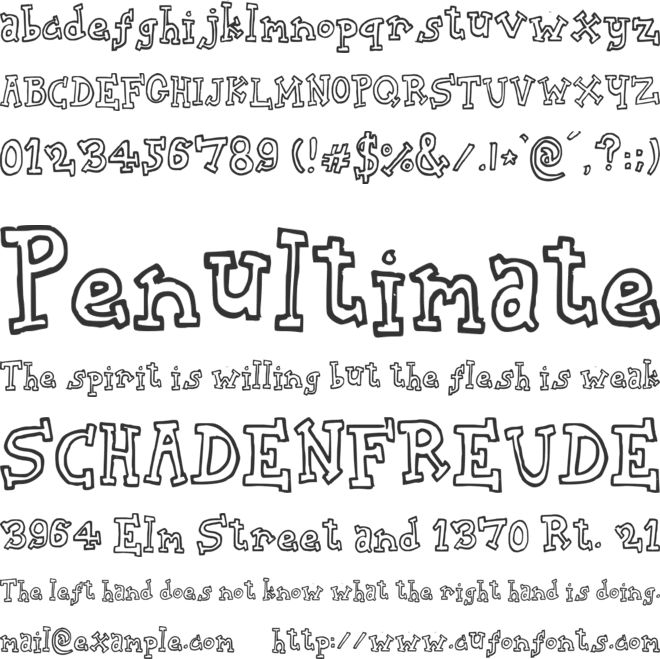 Biscuit Tin font preview