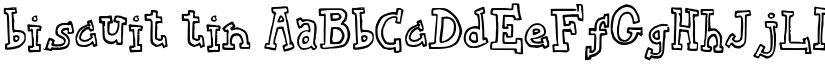 biscuit tin font