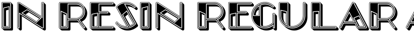 In Resin Regular font