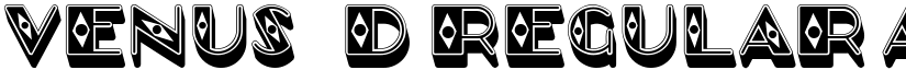Venus 3D Regular font
