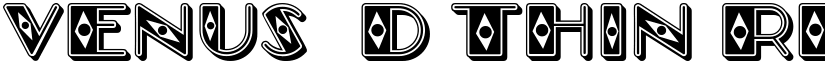 Venus 3D Thin Regular font