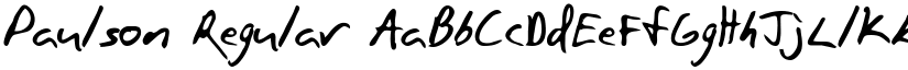 Paulson font download