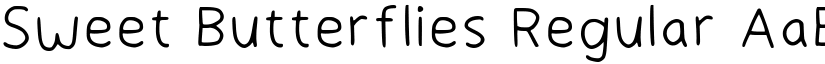 Sweet Butterflies Regular font
