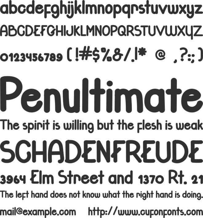 Glitteries font preview