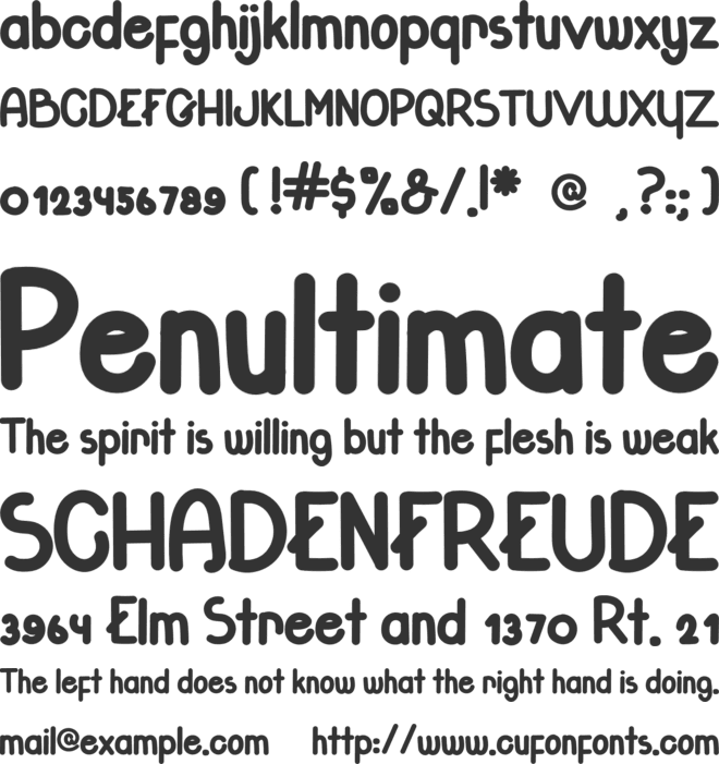 Glitteries font preview