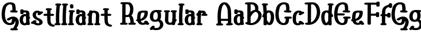 Gastlliant font download