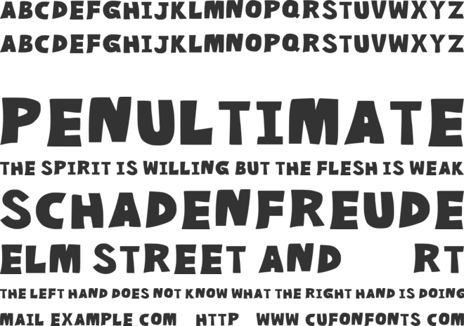 Destink Warp font preview