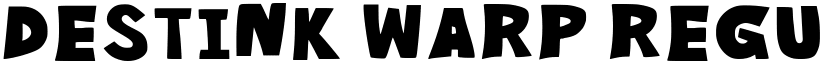 Destink Warp Regular font