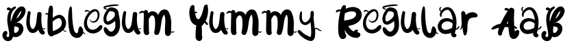 Bublegum Yummy Regular font
