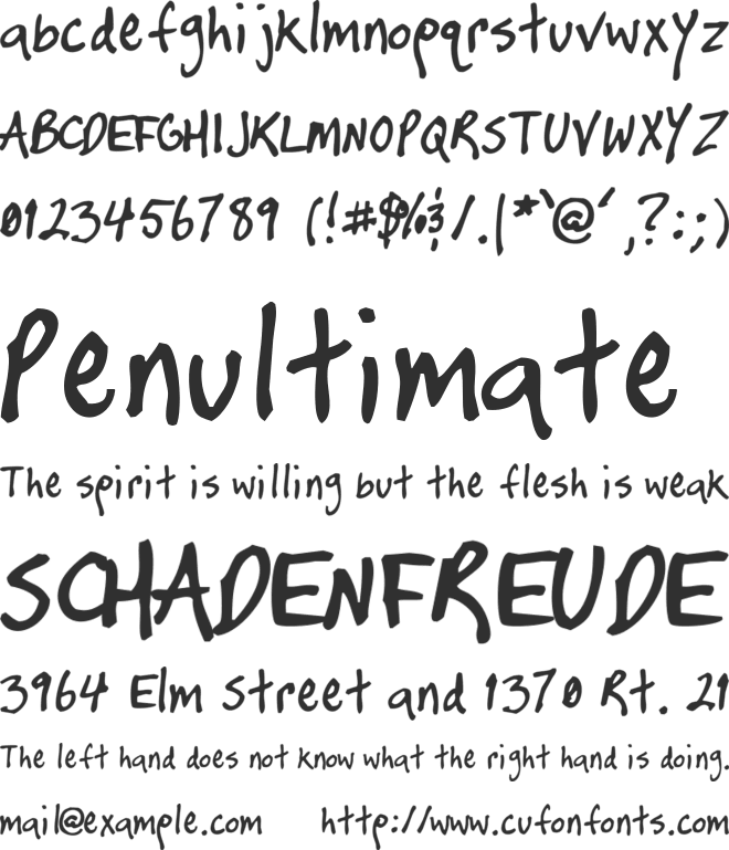 Timtastic ! font preview