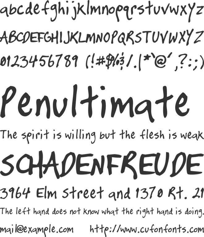 Timtastic ! font preview