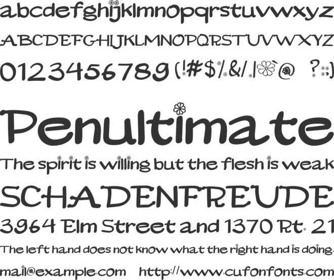 Konnichiwa font preview
