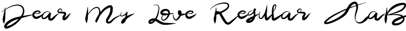 Dear My Love font download