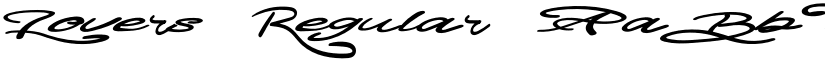 Lovers Regular font