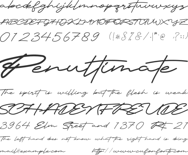 Muharima font preview