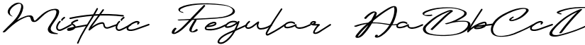 Misthic Regular font