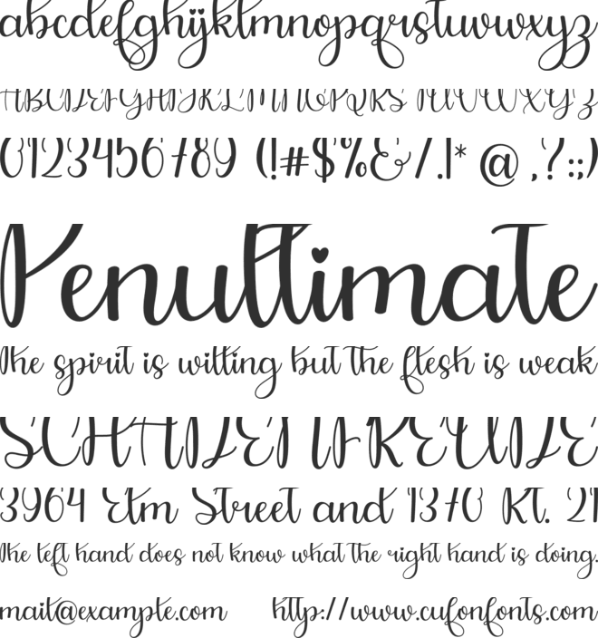 Baby Girl font preview