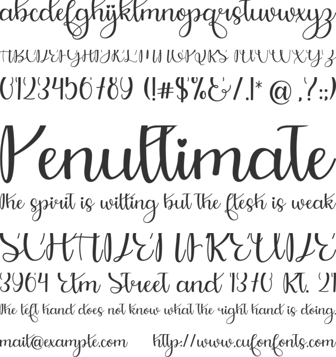 Baby Girl font preview