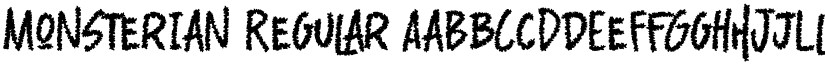 Monsterian Regular font