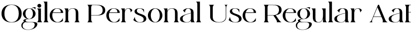 Ogilen Personal Use Regular font