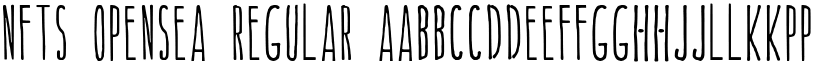Nfts Opensea Regular font