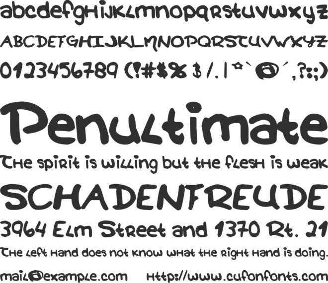 Magical Wands font preview